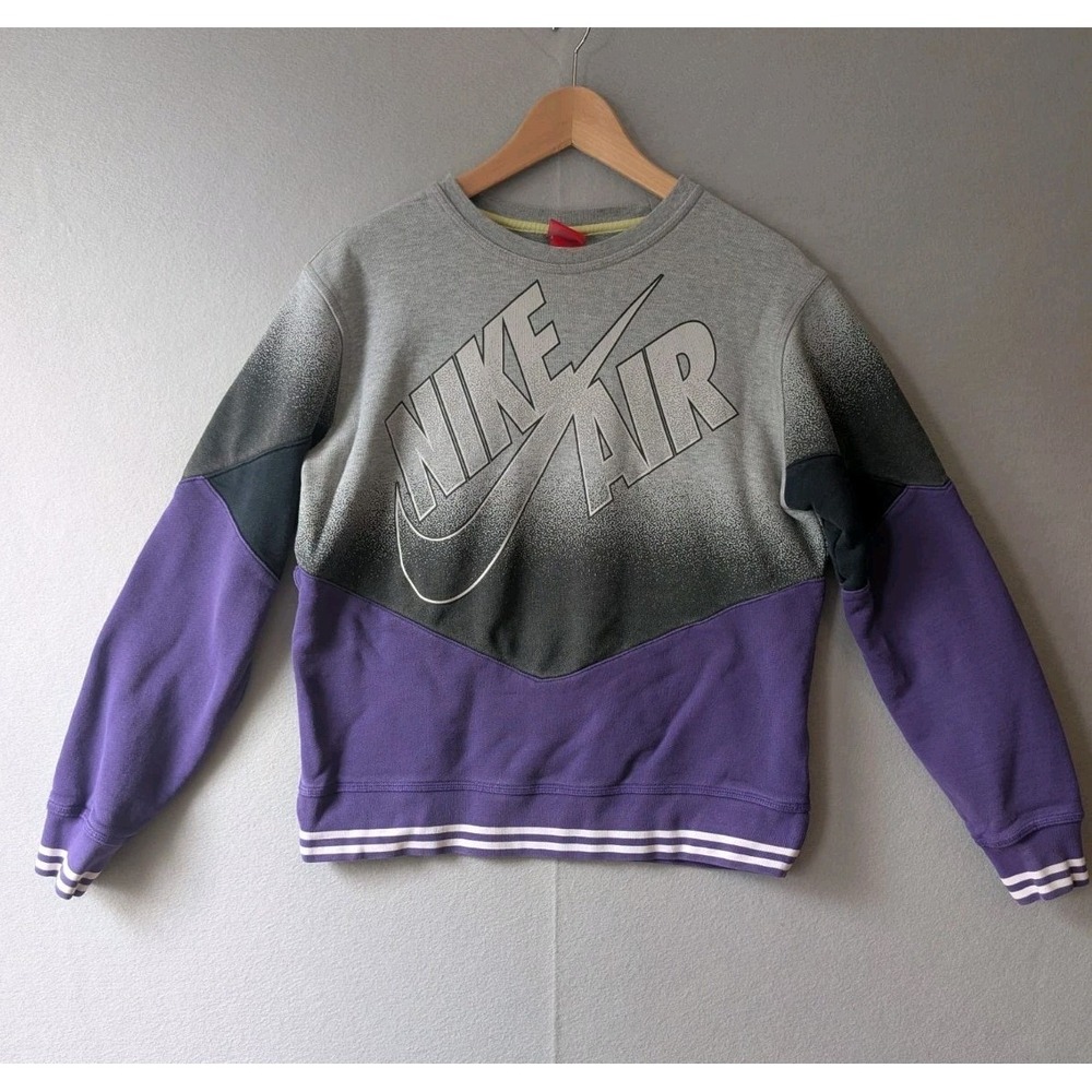 Purple Retro Nike Air Red‎ Tag Sweatshirt Pullover Crew Sweater Size Medium